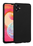 Samsung Galaxy A04e Kamera Korumal Mat Siyah Silikon Klf