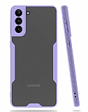 Eiroo Painted Samsung Galaxy S21 Kamera Korumal Mor Klf