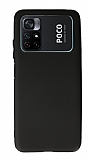 Xiaomi Poco M4 Pro Siyah Mat Silikon Klf