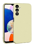Samsung Galaxy A14 Kamera Korumal Mat Gold Silikon Klf