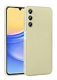 Samsung Galaxy A15 Mat Gold Silikon Klf