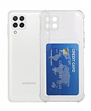 Samsung Galaxy M32 Kartlkl Kamera Korumal effaf Rubber Klf
