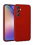 Samsung Galaxy A55 Mat Krmz Silikon Klf