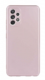 Samsung Galaxy A72 / A72 5G Rose Gold Kamera Korumal Mat Silikon Klf