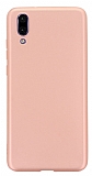 Samsung Galaxy M20 Mat Rose Gold Silikon Klf