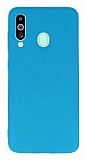 Samsung Galaxy M40 Rainbow Mavi Silikon Klf