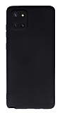 Samsung Galaxy Note 10 Lite Kamera Korumal Siyah Silikon Klf