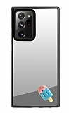 Samsung Galaxy Note 20 Ultra Dondurma Figrl Aynal Silver Rubber Klf