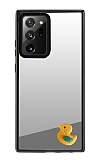 Samsung Galaxy Note 20 Ultra Sar rdek Figrl Aynal Silver Rubber Klf