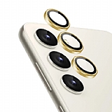 Samsung Galaxy S23 Plus Gold Metal Kamera Lens Koruyucu