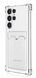 Samsung Galaxy S24 Ultra Kartlkl Kamera Korumal effaf Rubber Klf