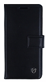 Kar Deluxe Samsung Galaxy S7 Edge Czdanl Yan Kapakl Siyah Deri Klf