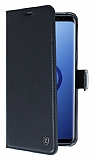 Kar Deluxe Samsung Galaxy S9 Plus Czdanl Yan Kapakl Siyah Deri Klf
