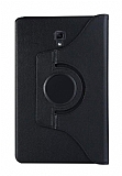 Samsung Galaxy Tab A T590 10.5 360 Derece Dner Standl Siyah Deri Klf