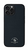 Santa Barbara Polo Racquet Club iPhone 15 Pro Norton Siyah Gerek Deri Klf