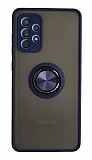 Union Ring Samsung Galaxy A52s 5G Kamera Korumal Lacivert Klf