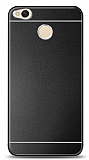 Xiaomi Redmi 4X Metal Siyah eritli Rubber Klf