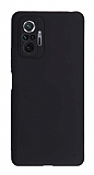 Xiaomi Redmi Note 10 Pro Kamera Korumal Mat Siyah Silikon Klf