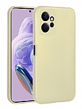 Xiaomi Redmi Note 12 4G Kamera Korumal Mat Gold Silikon Klf