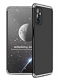 Zore GKK Ays Samsung Galaxy M52 5G 360 Derece Koruma Siyah-Gri Rubber Klf