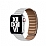 Apple Watch SE Beyaz Deri Kordon 44 mm