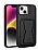 Eiroo Card-Luxe iPhone 14 Kartlkl Siyah Deri Klf