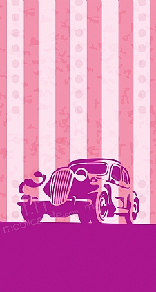 Vintage Car Pink