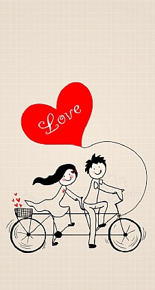 Love Bike Couple