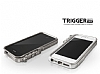 Trigger iPhone SE / 5 / 5S 4thdesign Dark Silver Bumper ereve Klf - Resim: 6