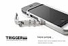 Trigger iPhone SE / 5 / 5S 4thdesign Dark Silver Bumper ereve Klf - Resim: 1