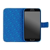 adidas Samsung i9500 Galaxy S4 Yan Kapakl Mavi Deri Klf - Resim: 2