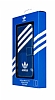 adidas Samsung i9500 Galaxy S4 Yan Kapakl Mavi Deri Klf - Resim: 5