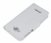 Alcatel One Touch Pop C7 Standl Czdanl Beyaz Deri Klf - Resim: 5