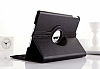 iPad Air 2 360 Derece Dner Standl Siyah Deri Klf - Resim: 4