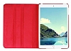 Apple iPad Pro 12.9 360 Derece Dner Standl Krmz Deri Klf - Resim: 2