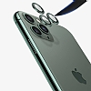 Apple iPhone 12 Pro 6.1 in Metal Kenarl Cam Silver Kamera Lensi Koruyucu - Resim: 3