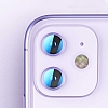iPhone 12 mini 5.4 in Metal Kenarl Cam Silver Kamera Lensi Koruyucu - Resim: 3