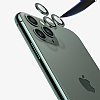 Apple iPhone 13 Mini Metal Kenarl Cam Siyah Kamera Lensi Koruyucu - Resim: 7