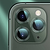 Apple iPhone 13 Mini Metal Kenarl Cam Siyah Kamera Lensi Koruyucu - Resim: 1