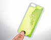 Eiroo Apple iPhone 4 / 4S Floresan Kumlu Sar Rubber Klf - Resim: 5