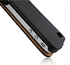 Apple iPhone 4 / 4S Kapakl Siyah Deri Klf - Resim: 2