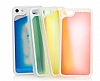 Eiroo Apple iPhone SE / 5 / 5S Floresan Kumlu Sar Rubber Klf - Resim: 1
