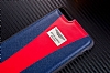 Aston Martin Racing iPhone 6 / 6S Gerek Deri Krmz Rubber Klf - Resim: 3
