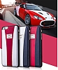 Aston Martin Racing iPhone 6 / 6S Gerek Deri Krmz Rubber Klf - Resim: 5