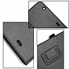LG G Pad 10.1 V700 Standl Yan Kapakl Siyah Deri Klf - Resim: 5