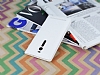 Asus ZenFone 2 nce Yan Kapakl Uyku Modlu Beyaz Klf - Resim: 2