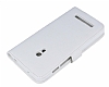 Asus Zenfone 5 Czdanl Yan Kapakl Beyaz Deri Klf - Resim: 3