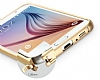 Baseus Beauty Arc Samsung i9800 Galaxy S6 Metal Bumper ereve Silver Klf - Resim: 5