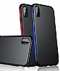 Baseus Bumper iPhone X / XS Lacivert Kenarl Silikon Klf - Resim: 4