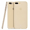 Baseus Frosting iPhone 7 Plus / 8 Plus Ultra nce Gold Rubber Klf - Resim: 4